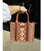 Wrangler Southwestern Print Dark Brown Small Canvas Tote / Crossbody