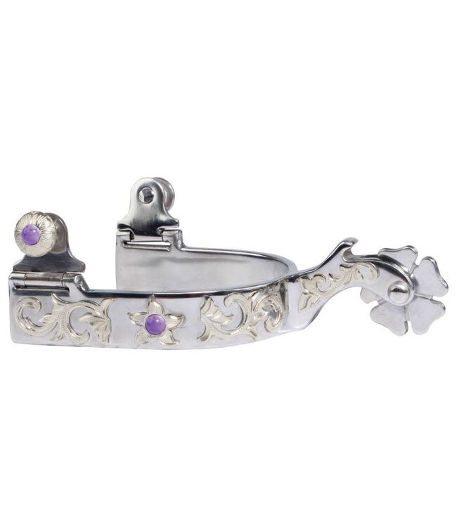 Professional's Choice Éperons Brittany Pozzi Silver Floral
