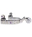 Professional's Choice Éperons Brittany Pozzi Silver Floral
