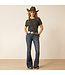 Ariat Later Gator Washed Black Top