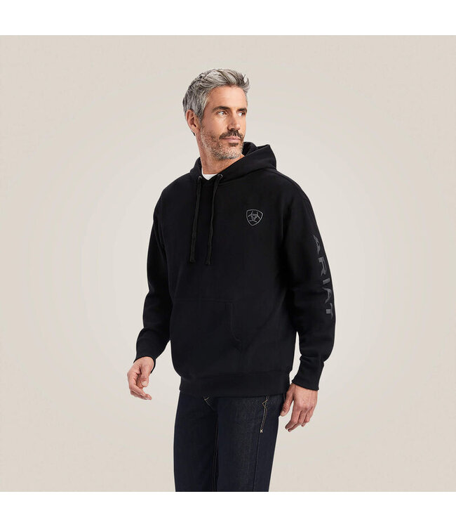 Ariat Logo SuperSoft Fleece Black Hoodie