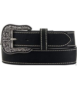 Ariat Heavy Stitched Black Western Belt