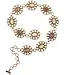 Angel Ranch Ceinture Western Concho Blanc Cowhide Hair