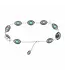 Ariat Chain Conchos Silver Turquoise Belt