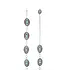 Ariat Chain Conchos Silver Turquoise Belt