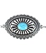 Ariat Chain Conchos Silver Turquoise Belt