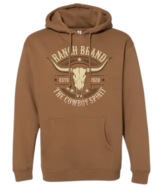 Ranch Brand Skull 4 Unisex Long Sleeves Saddle Hoodie