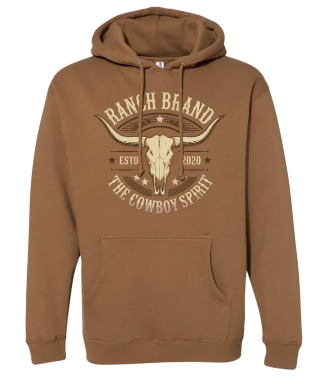 Ranch Brand Skull 4 Unisex Long Sleeves Saddle Hoodie