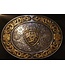 Ariat Oval Engraved Silver & Gold Tone Belt Buckle