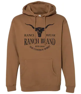 Ranch Brand Longhorn Wear Unisex Long Sleeves Saddle Hoodie