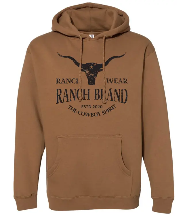 Ranch Brand Longhorn Wear Unisex Long Sleeves Saddle Hoodie