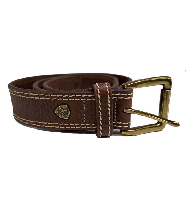 Ariat Ceinture en Cuir Double Stitch Brun