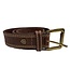 Ariat Concho Logo Contrast Double Stitching Brown Belt