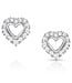 Montana Silversmiths Icy Heart Crystal Earrings