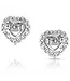 Montana Silversmiths Boucles d'Oreilles Icy Heart Crystal