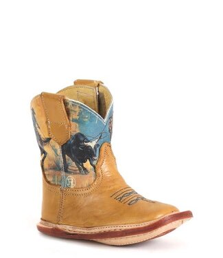 Roper Printed Design On Infants Western Footwear