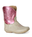 Roper Metallic Pink Cactus Baby Western Boot