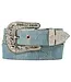 Angel Ranch Clear Crystals Denim Western Belt