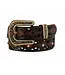 Angel Ranch Ceinture Western Aztec Cutout Conchos