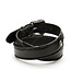 Nocona Belt Leather Top Hand Laced Black