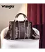 Wrangler Sacoche Sherpa Small Canvas Tote Coffee