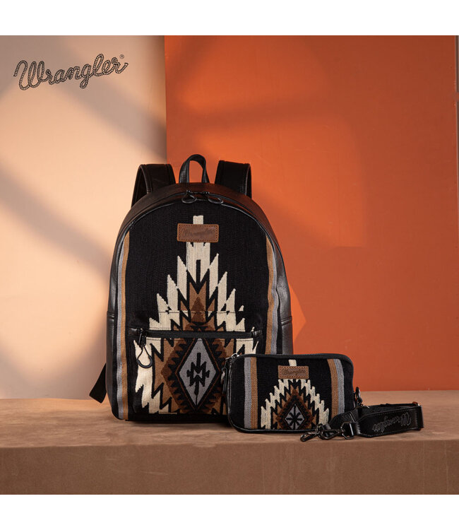 Wrangler Sac a Dos Southwestern Knitted Noir