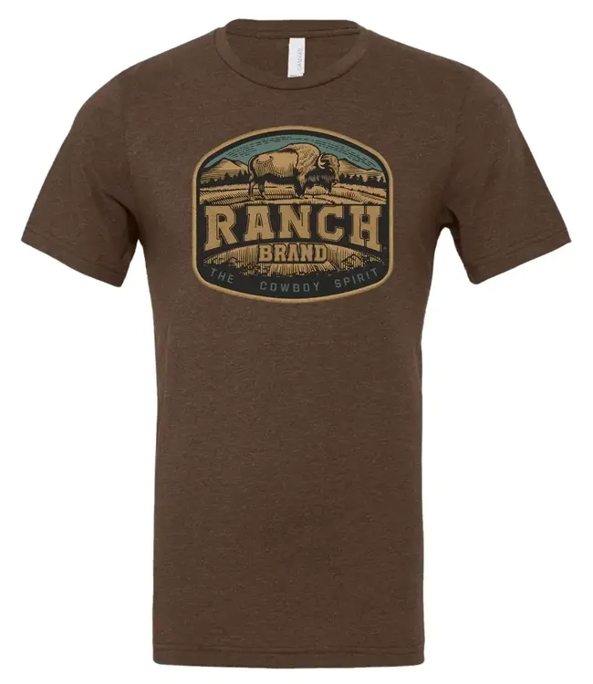 Ranch Brand Bison 3 Brown T-Shirt
