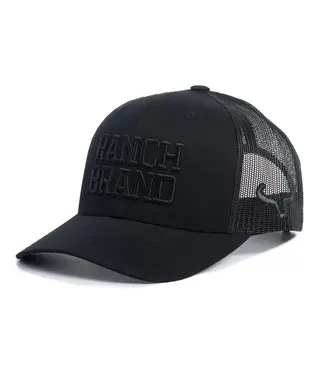 Ranch Brand Casquette Big Ranch All Black