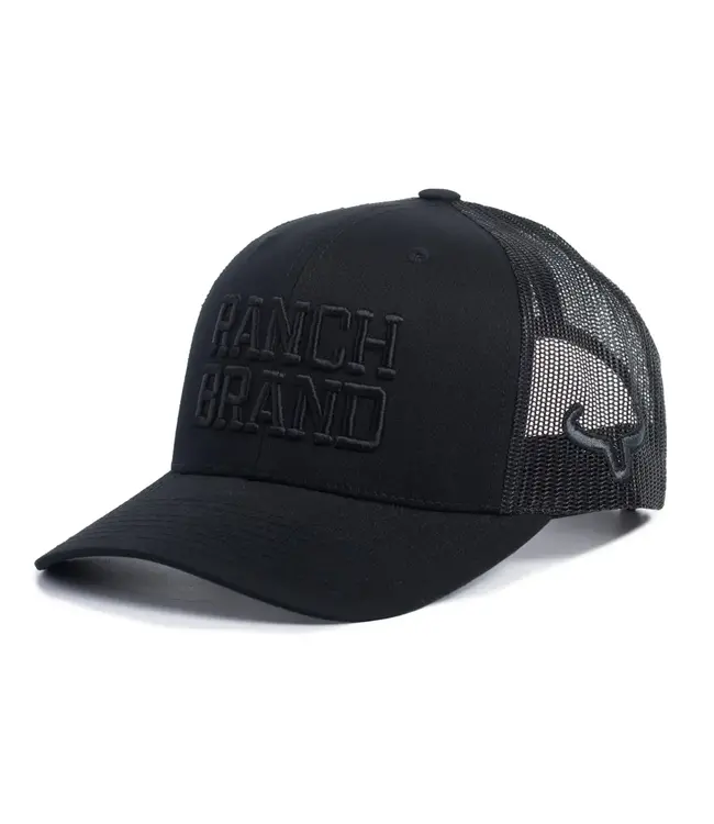 Ranch Brand Casquette Big Ranch All Black