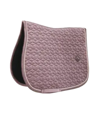 Kentucky Horsewear Tapis de Selle Velvet Jumping Mauve Pâle