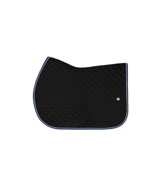 Ogilvy Equestrian Tapis Profil Pad de saut Noir - Blanc - Bleu Royal