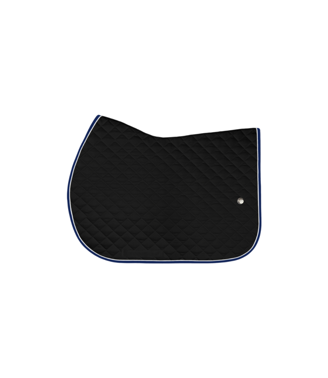 Ogilvy Equestrian Tapis Profil Pad de saut Noir - Blanc - Bleu Royal