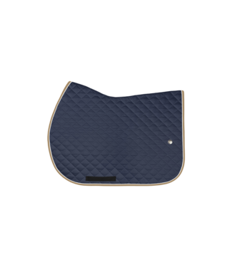 Ogilvy Equestrian Tapis Profil Pad de saut Marine - Blanc - Tan
