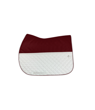 Ogilvy Equestrian Tapis FrictionFree Jumper Bourgogne et Blanc