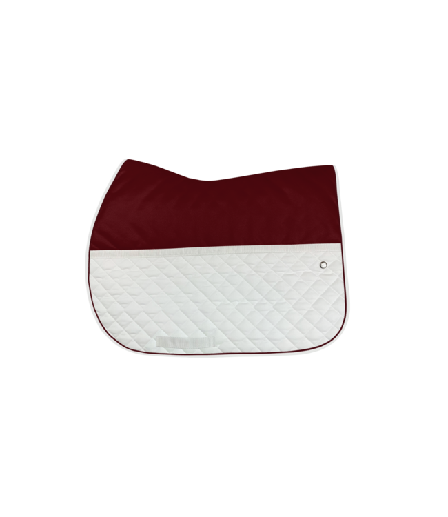Ogilvy Equestrian Burgundy and White Jump FrictionFree Pad