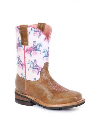 Roper Horsing Around Printed On Kids Western Footwear