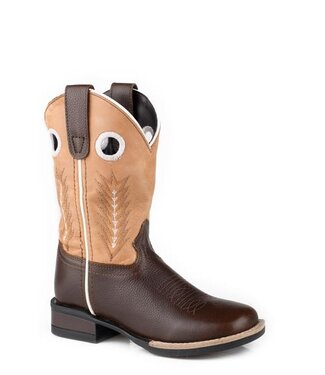Roper Basic Leather Little Kids James Brown Western Boot