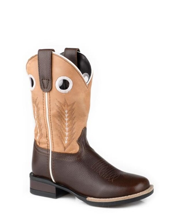 Roper Basic Leather Little Kids James Brown Western Boot