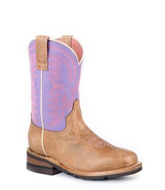 Roper Kids GEO Outsole Western Boot Color Solid