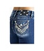MISS ME Jeans Mid-Rise Boot Cut Intricate Wing