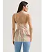 Wrangler Snap Front Sandy Stripe Peplum Tank
