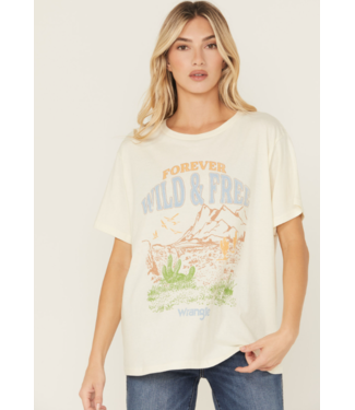 Wrangler T-Shirt Graphic Forever Girlfriend Tee Wild & Free