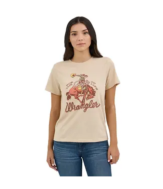 Wrangler T-Shirt Tan Ride of Life Bronc