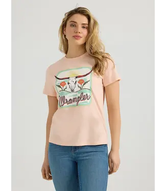 Wrangler T-Shirt Sunny Days Perfect Peach Southwestern
