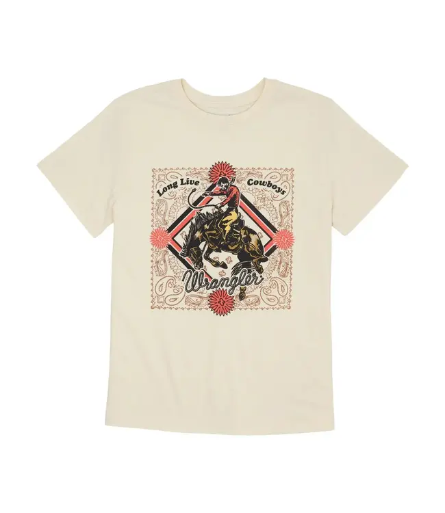 Wrangler T-Shirt Bronco Antique White Heather