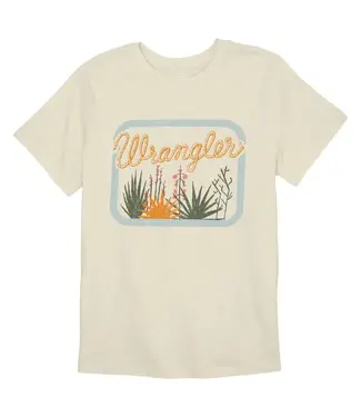 Wrangler T-Shirt Flower Garden Antique White