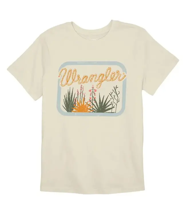 Wrangler T-Shirt Flower Garden Antique White
