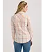 Wrangler Plaid Slim Western Snap Rosy Shirt