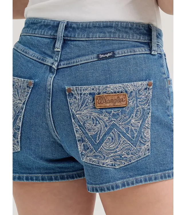 Wrangler Retro Mae MidRise Embellished Patch Short