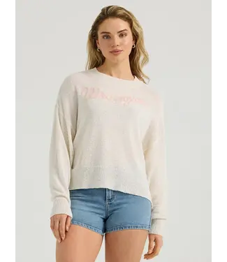 Wrangler Sweater Gauzy Knit Antique White